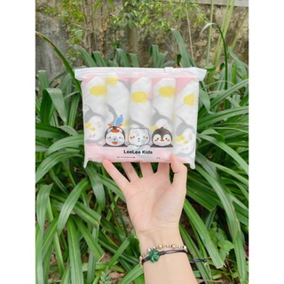Set 5 khăn mặt xô 6 lớp sợi tre Asmarrt rẻ