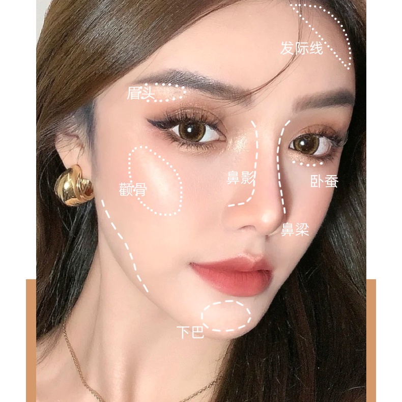 Phấn Bắt Sáng Minshzee Tông Lì Làm Sáng Da mỹ phẩm nội địa trung