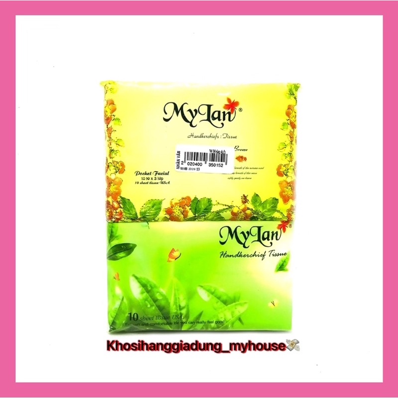Gói khăn giấy thơm  hình bóp Mỹ Lan