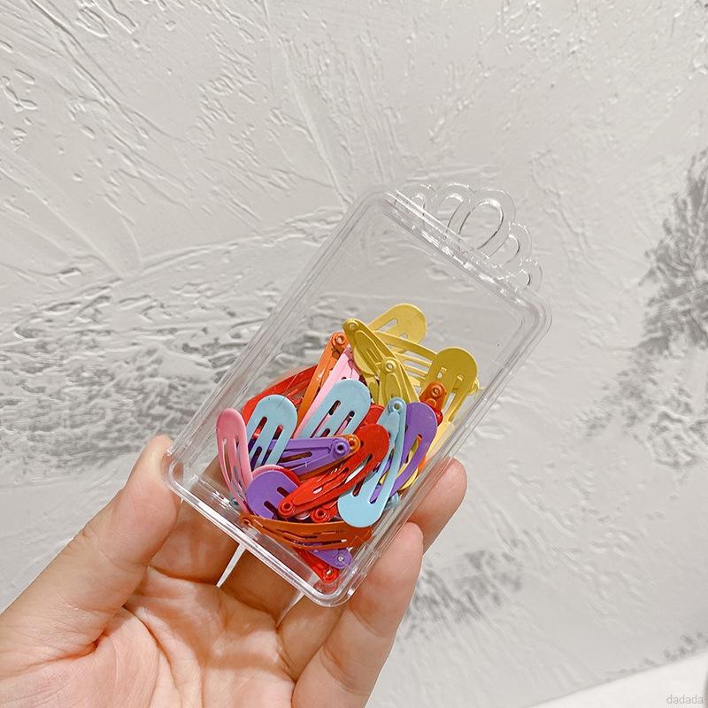 Set 30 kẹp tóc BB hình vuông màu sắc ngọt ngào cho bé gái