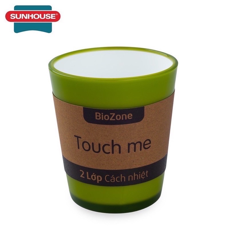 CỐC, LY UỐNG NƯỚC CÁCH NHIỆT 2 LỚP SUNHOUSE BIOZONE 310ML,NHỰA NGUYÊNSINH CAOCẤP NHẬPKHẨUHÀNQUỐC