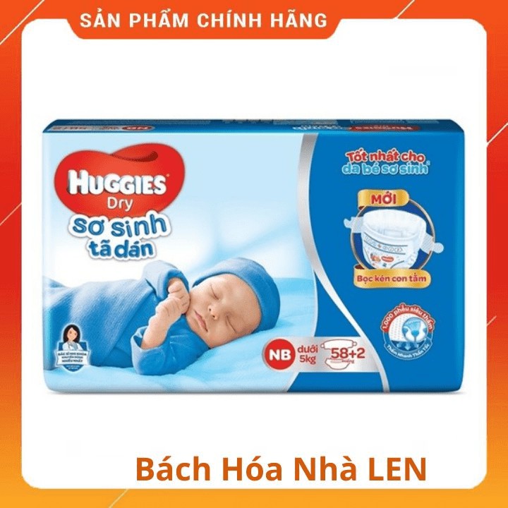 Tã dán Huggies Size S56, M76, L68, XL62, XXL56, NB58+2 - Bách Hóa Len