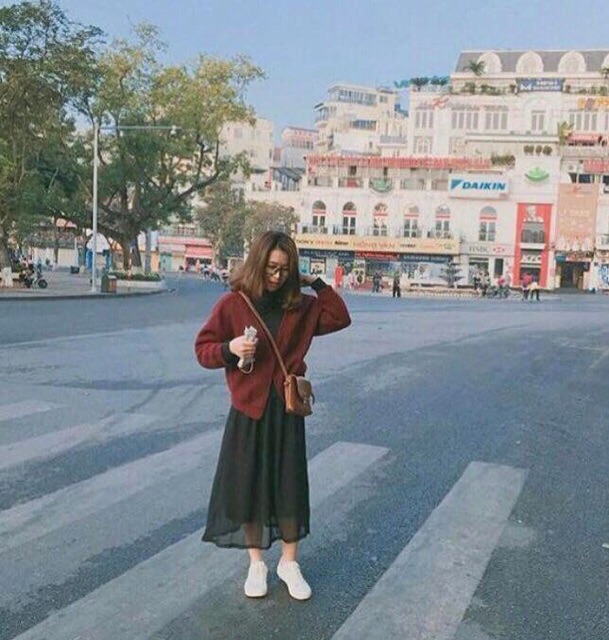Chân Váy Midi Voan Cực Đẹp