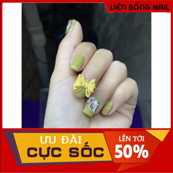 Nơ bột nail - Làm thủ công
