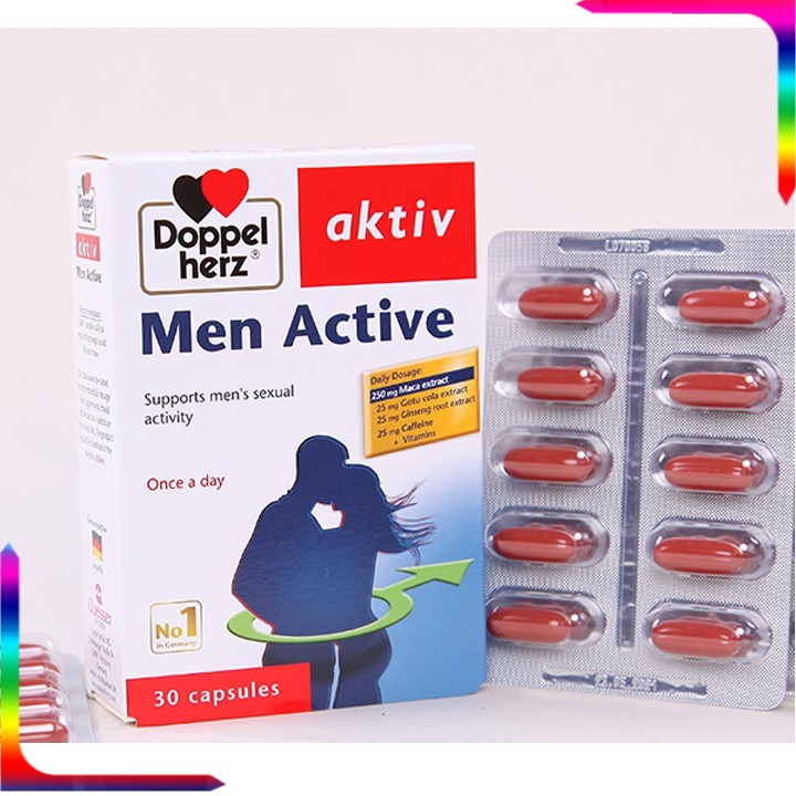 ✅ [CHÍNH HÃNG] Men Active Doppelherz Aktiv Đức – Bổ sung nội tiết tố nam, tăng cường thể lực và sinh lý nam
