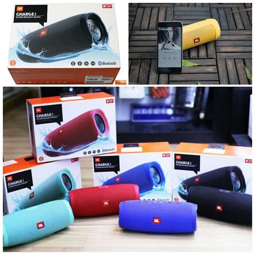 [ Hàng Mới Về] Loa JBL Bluetooth Charge 3 Mini Đủ Màu Sắc , Âm Thanh Siêu Trầm - BH 1 đổi 1