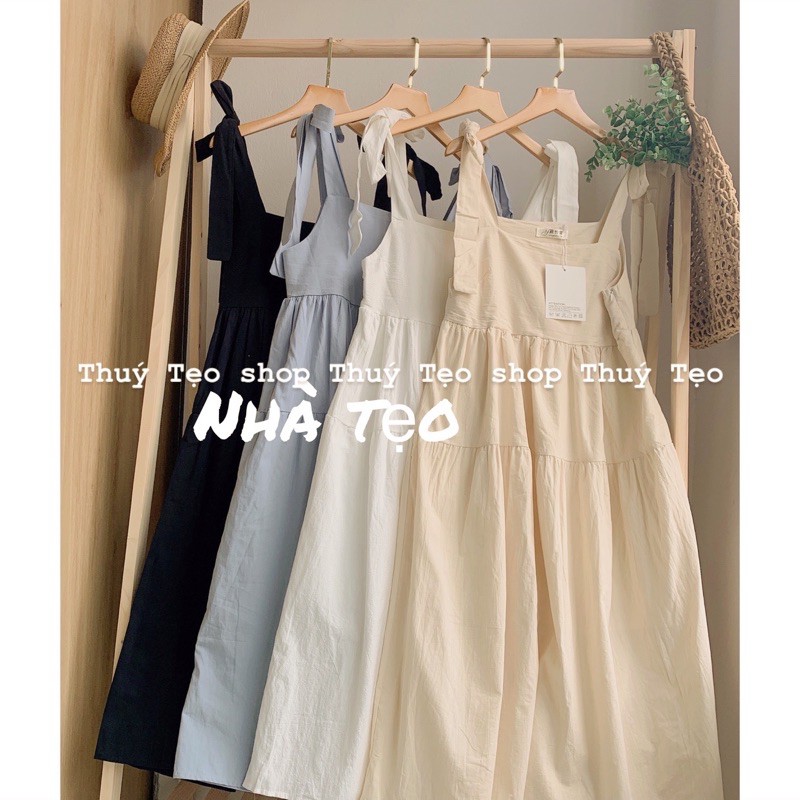 Váy hai dây thô đũi quai bản to điều chỉnh dây - ( sẵn/ảnh thật) | BigBuy360 - bigbuy360.vn