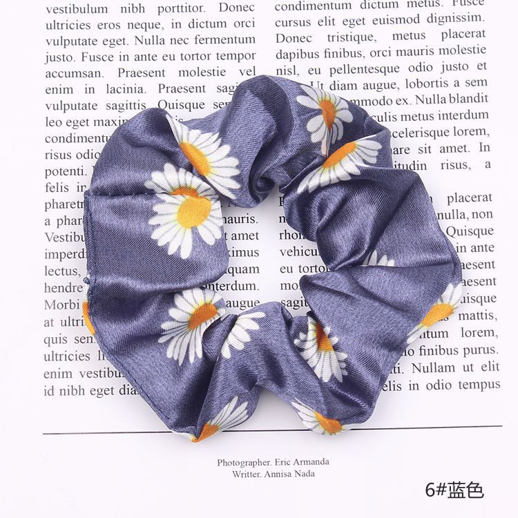 Xả hàng - Dây buộc tóc in hình hoa cúc 1B09