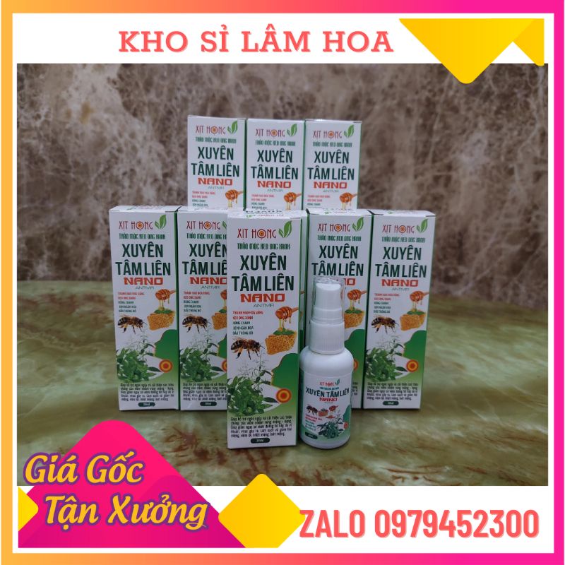 Sỉ Xịt họng Xuyên tâm liên 30ml