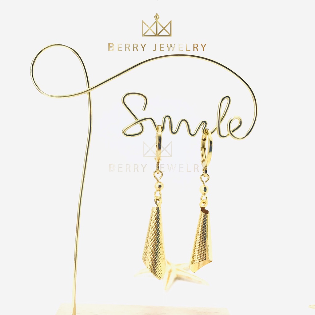 Khuyên Tai Nữ Dáng Cài Tròn Hình Hoa, Bông Tai Xi Mạ Vàng Màu 10k, 18k, 24k Cao Cấp |B20VHT6