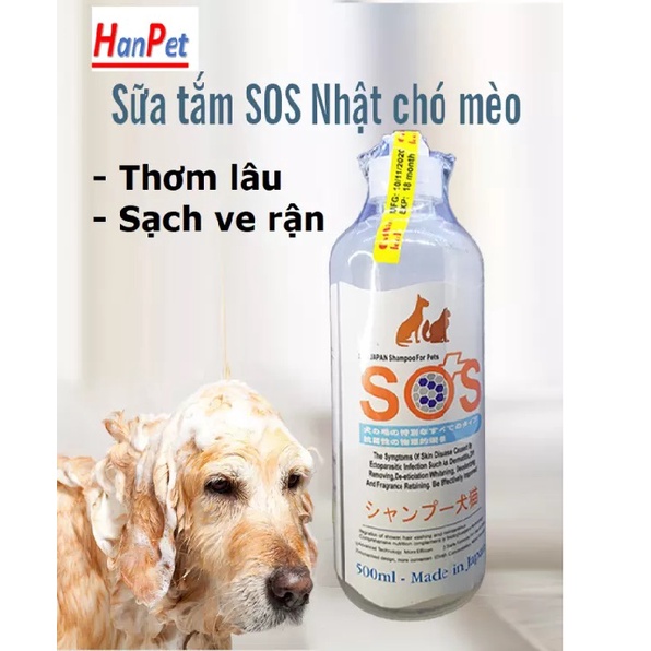 Sữa tắm chó mèo SOS (530ml)