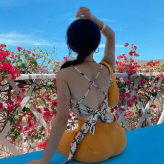 ÁO YẾM HAI DÂY THẮT NƠ