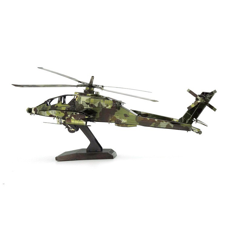 Đồ chơi lắp ghép Mô hình Kim loại Máy bay trực thăng AH64 Apache