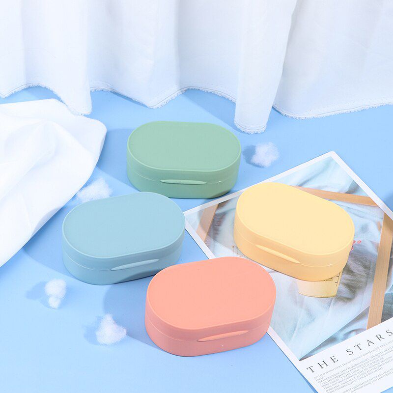 Hộp Đựng Xà Phòng Nhiều Màu Sắc Có Nắp Đậy Tiện Dụng