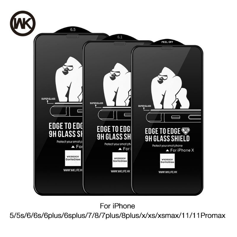 Kính cường lực Kingkong WK cho iPhone 12 Mini/ 12/ 12 Pro/ 12 Pro Max Full màn hình Chính hãng siêu tốt