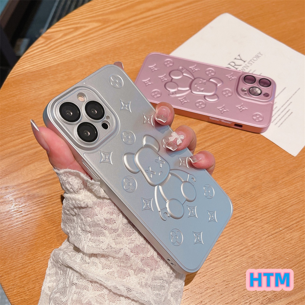 Ốp Điện Thoại TPU Mềm In Hình Hoạt Hình 3D Có Phim Bảo Vệ Ống Kính Cho iPhone 13 12 11 Pro Max Promax XS Max XR X 7 Plus 8 8Plus