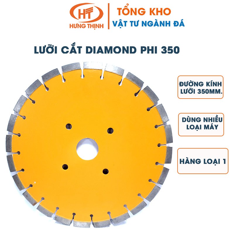 Lưỡi Cắt Đá Hoa Cương Diamond Phi 350-400-500-600 Hàng Loại 1