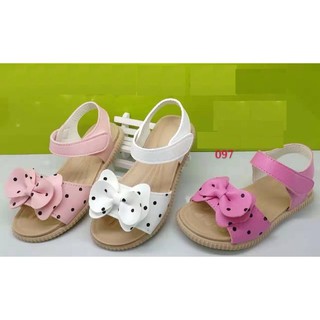 Dép quai hậu | sandal bé gái chấm bi từ 5-10 tuổi SDG07
