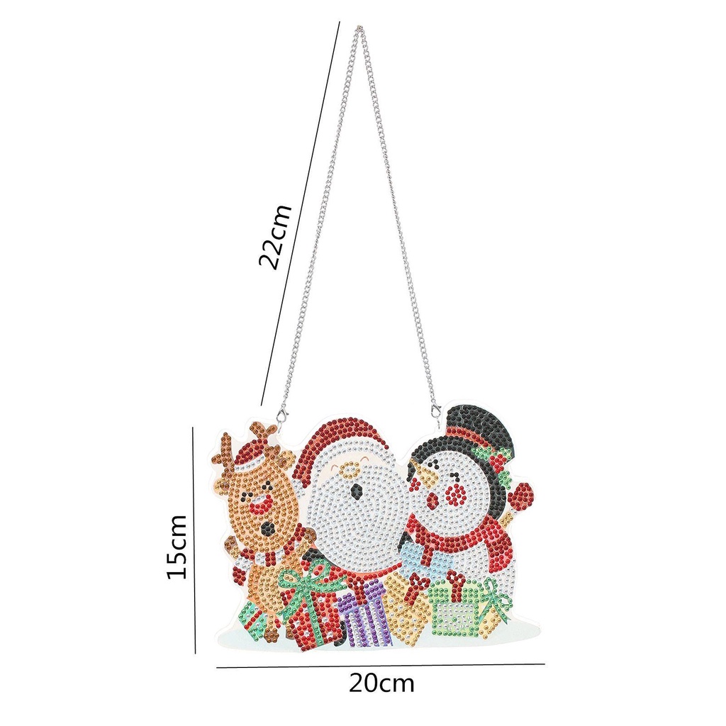 Bức Tranh Giáng Sinh LAY LAY DIY|Sticker Dán Tường Hình Nai Sừng Tấm
