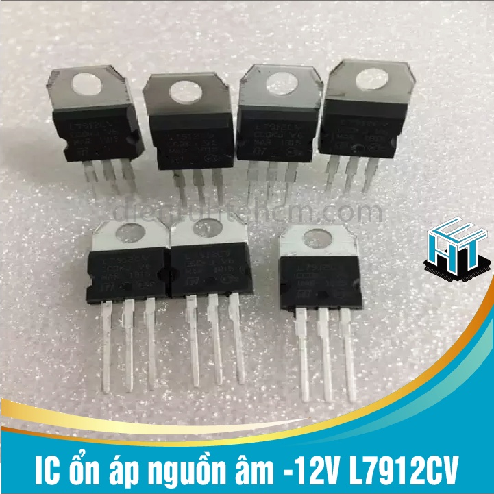 Combo 4 con IC ổn áp nguồn âm -12V L7912CV 7912 chân cắm TO-220 loại tốt