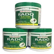 Thuốc diệt ruồi RADO - dạng hũ 500g. Thuốc diệt ruồi xanh hiệu quả.