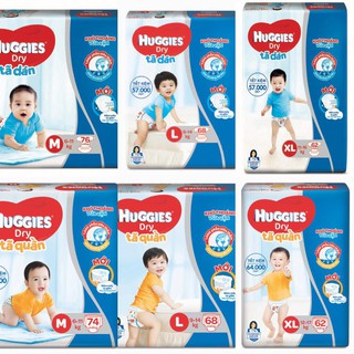 Bỉm huggies quần m74, l68, xl62, xxl56, dán m76, l68,xl62