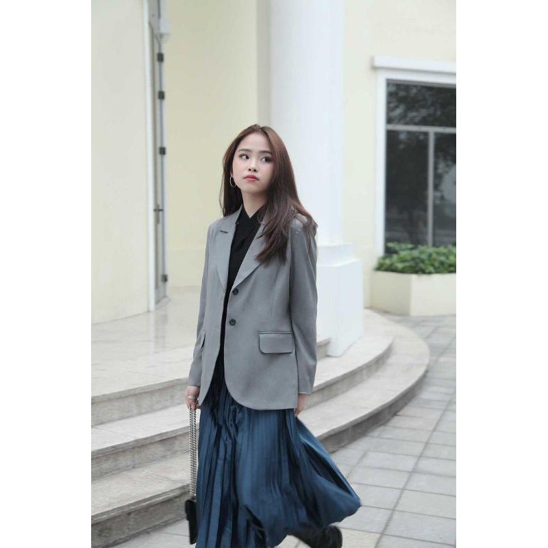 LITA BLAZER - áo blazer trẻ trung thanh lịch màu ghi xám