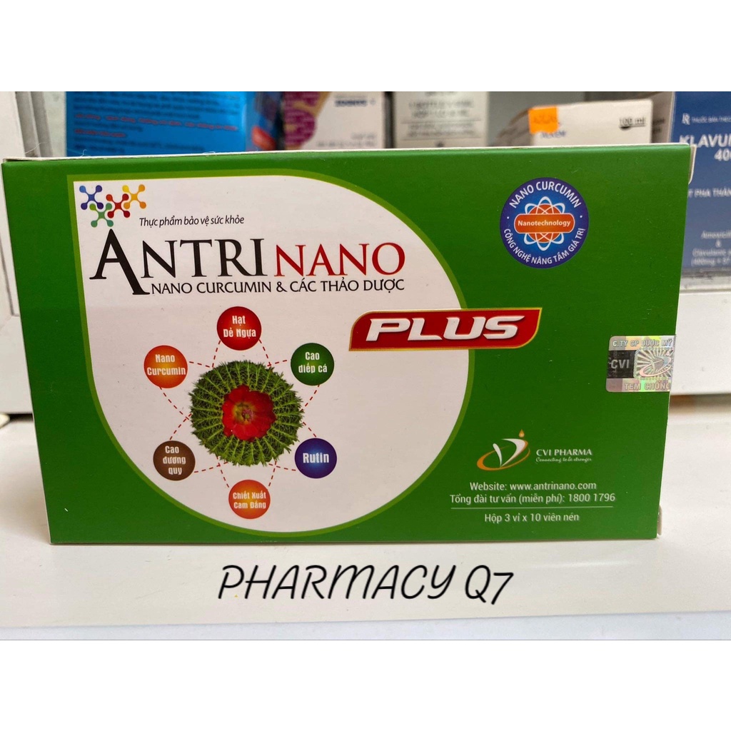 Antri Nano Plus - Nano Curcumin và các loại thảo dược