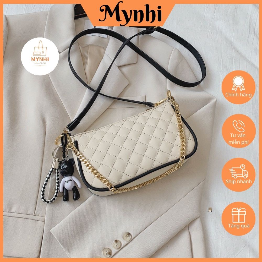 Túi Xách Tay, Túi Đeo Chéo Chần Trám Dập Nổi Phù Hợp Đi Chơi, Dạo Phố SMN285