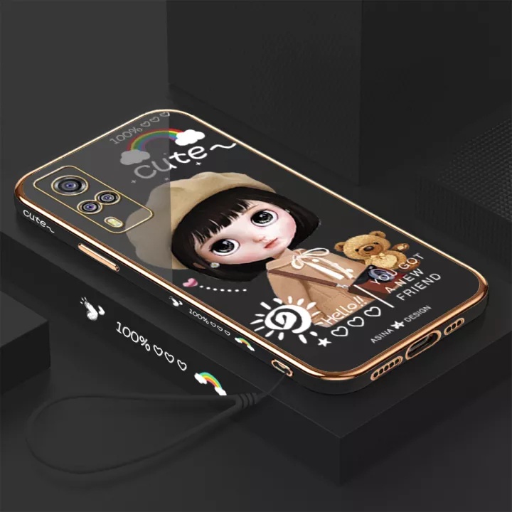 Ốp điện thoại QIANZI cho Vivo Y55S Z1 Pro Y75 5G Y51 2020 Y31 Y51A Y53S 2021 X50 X50Pro X60 X60Pro X70 X70Pro X80 X8Pro