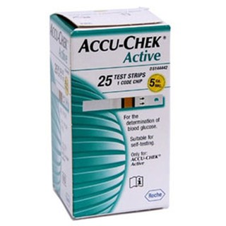 Que thử đường huyêt ACCU CHEK Active 25 que