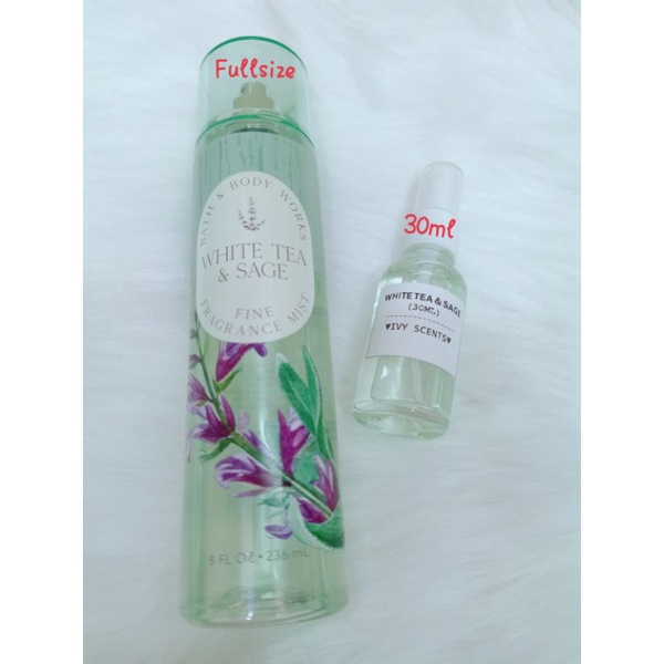 (30ML)XỊT THƠM WHITE TEA AND SAGE BATH AND BODYWORKS