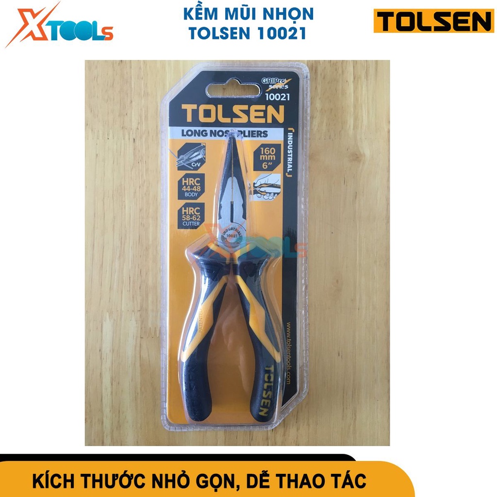Kìm cắt công nghiệp 160mm-200mm Tolsen, kềm mũi nhọn cao cấp thép Cr-V chống rỉ sét mũi kềm siêu cứng[CHÍNH HÃNG][XTOOLS
