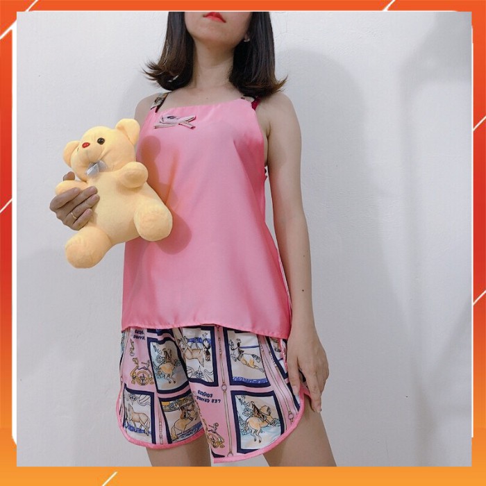 Đồ bộ lụa hai dây, đồ ngủ mặc nhà | BigBuy360 - bigbuy360.vn