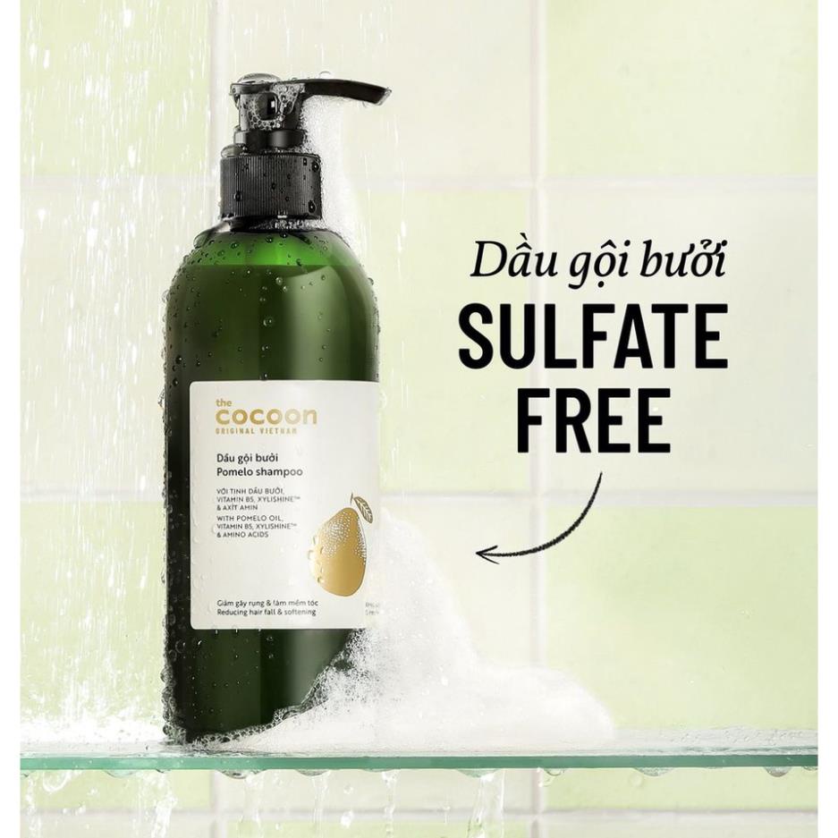Combo Chăm Sóc Tóc Tinh Dầu Bưởi Cocoon: Dầu Gội 310ml + Dầu Xả 310ml + Nước Xịt Dưỡng Tóc Pomelo 140ml #May.shop | BigBuy360 - bigbuy360.vn