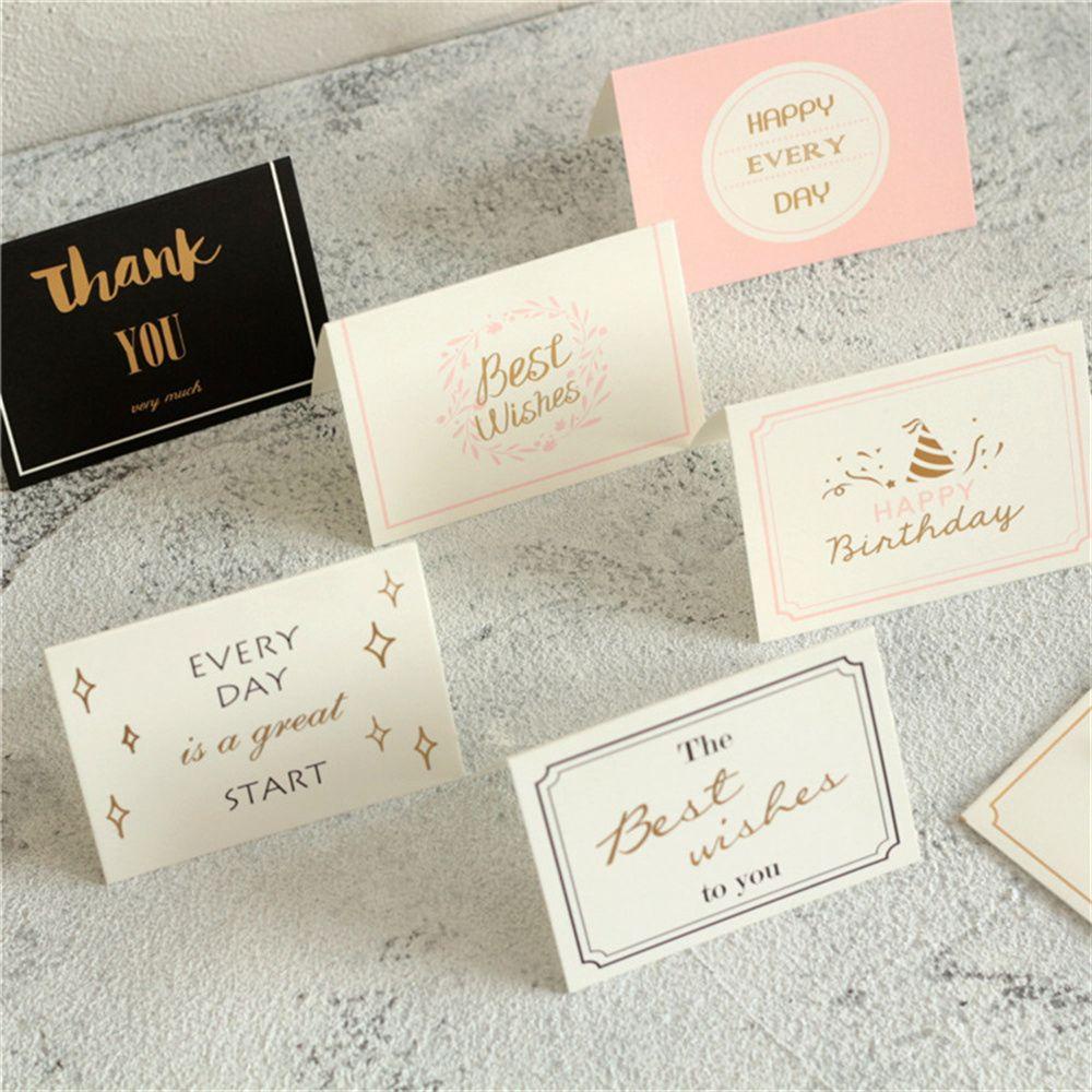 JANE Thiệp Chúc Mừng Sinh Nhật / Đám Cưới Mini Xinh Xắn Thẻ