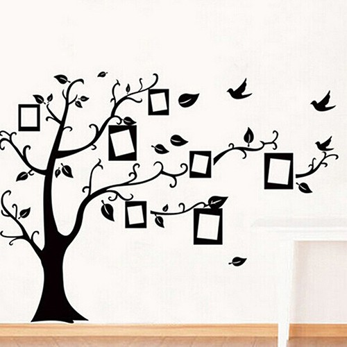 Decal Dán Tường Khung Ảnh Gia Đình Hình Cây