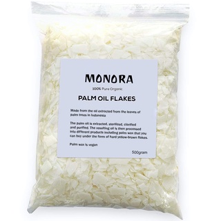 Mua Sáp cọ vảy làm nến nguyên chất từ Indo an toàn MONORA Indonesia Palm wax flakes 100% nguyên liệu làm nến sáp bột cọ