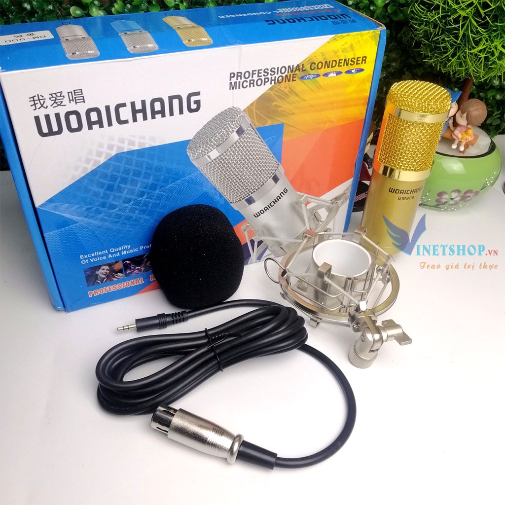 Micro Thu Âm Woaichang BM900 Chính Hãng sang trọng -dc3406