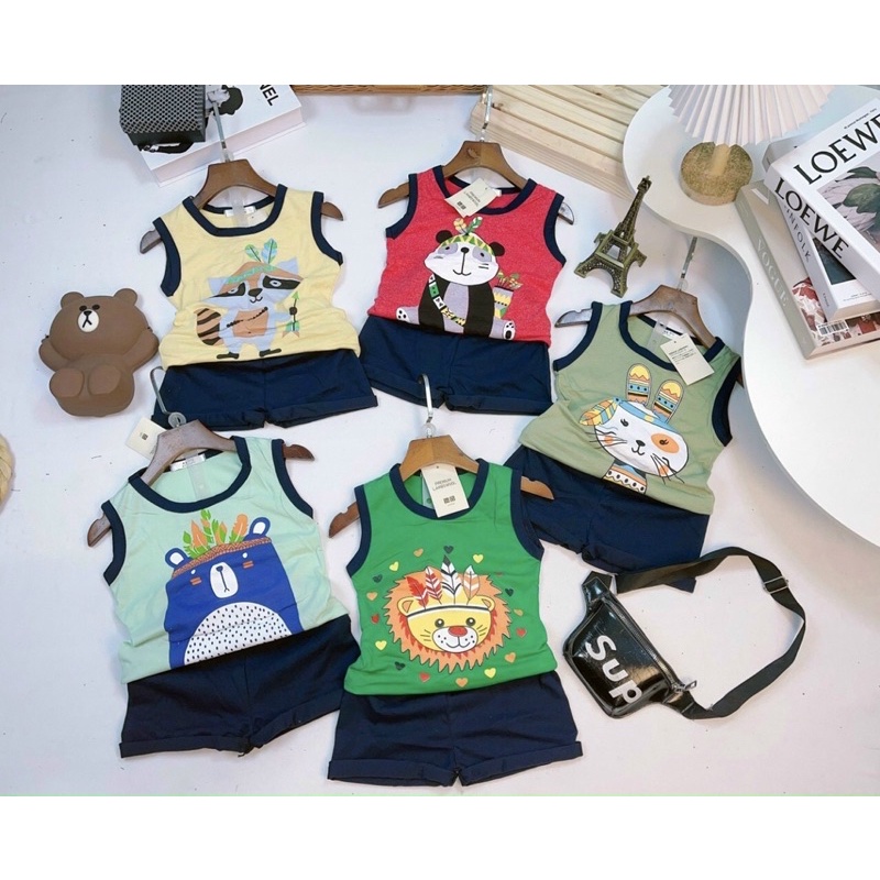 Bộ quần áo phông cho bé trai,chất liệu cotton 100% mềm mại cho bé