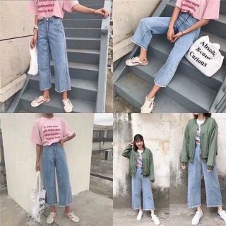 Hot Trend | Quần Baggy Nữ Trơn Ống Rộng Lưng Cao Cực Chất
