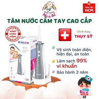 [BH 2 NĂM] Tăm Nước Thụy Sỹ B.Well 912 - Dung tích 150ml, 5 đầu phun, 3 chế độ, Làm sạch mảng bám