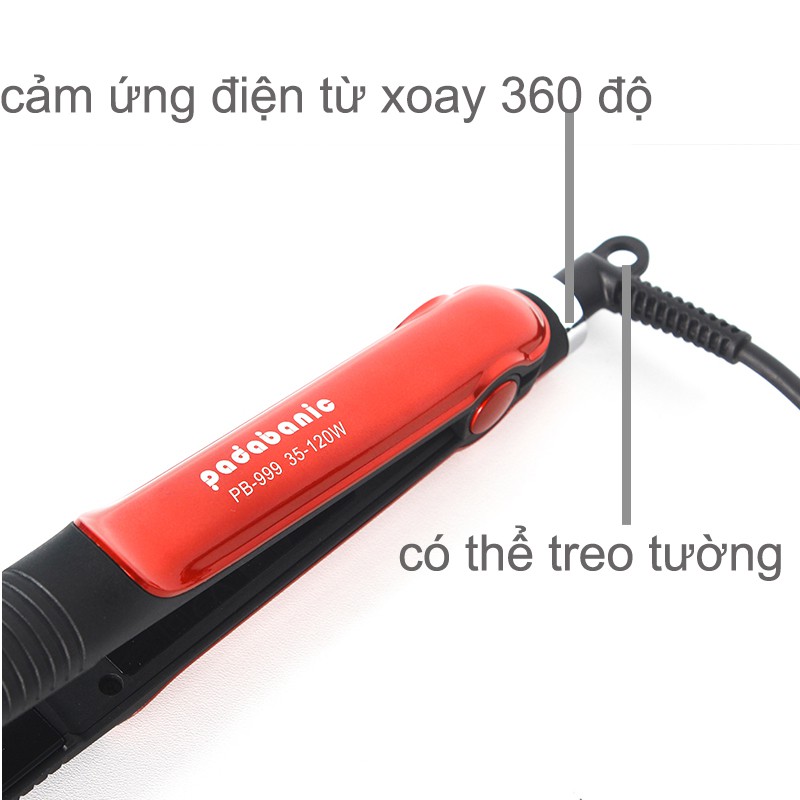 Máy Là Tóc Máy uốn duỗi tóc  2in1 Hiển Thị LED Điều Chỉnh Nhiệt Độ Kẹp êm không rít tóc Bảo Hành 1 Năm