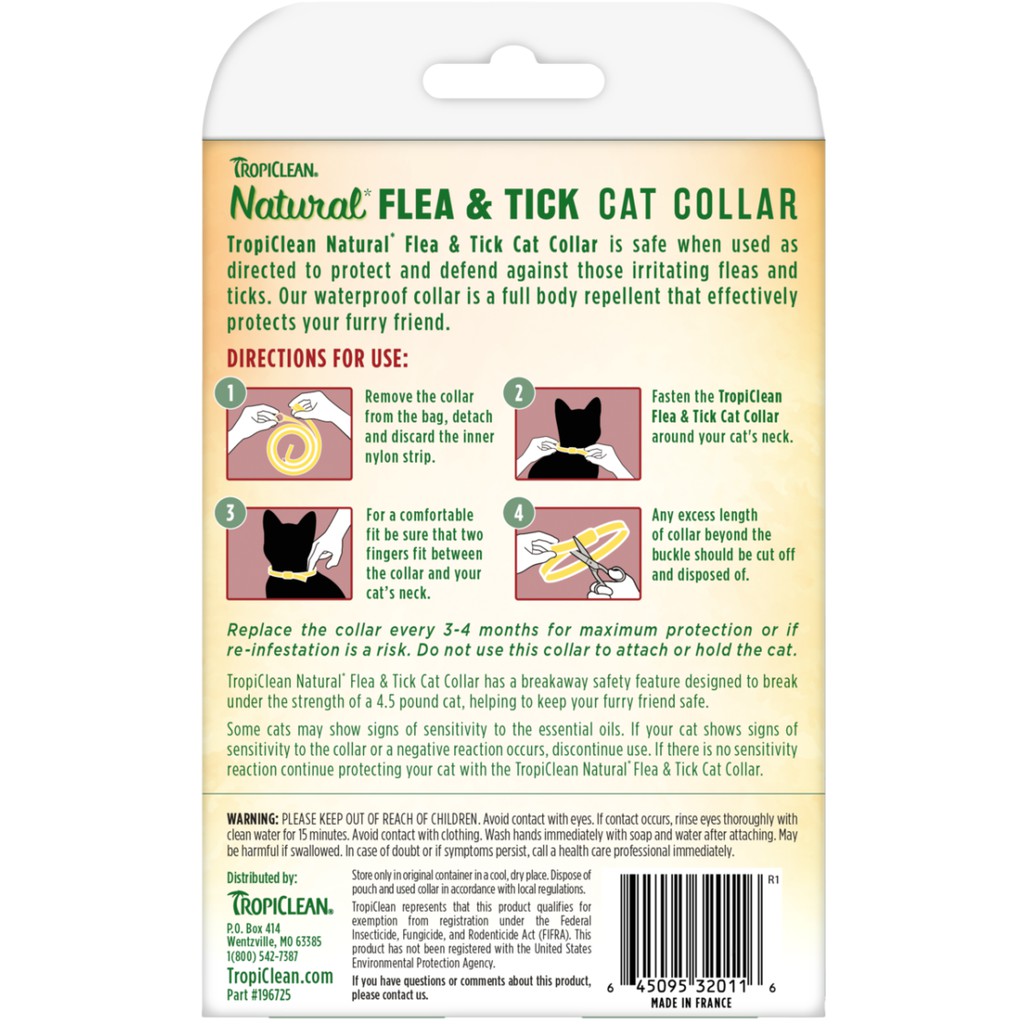 Nhỏ gáy chồng ve rận thiên nhiên cho Chó giống lớn - TROPICLEAN NATURAL FLEA AND TICK COLLAR FOR LARGE DOGS