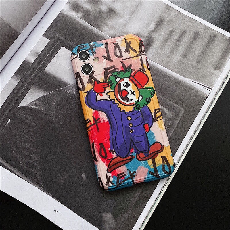 Ốp lưng iphone imd Grafiti chú hề 5/5s/6/6plus/6s/6splus/7/7plus/8/8plus/x/xr/xs/11/12/pro/max/plus/promax - Awifi U3-13 | BigBuy360 - bigbuy360.vn