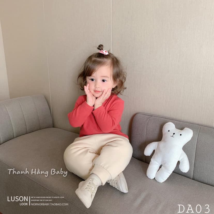 Quần Nỉ Lót Lông Siêu Ấm Cho Bé Cưng Thanh Hằng Baby Từ 7 - 17 Kg