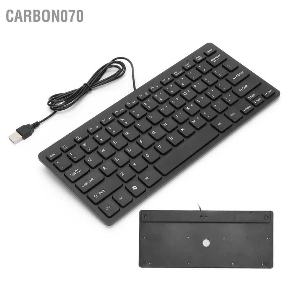 Carbon070 Bàn phím có dây USB Di động 78 Phím máy tính xách tay mini cho Văn phòng tại nhà