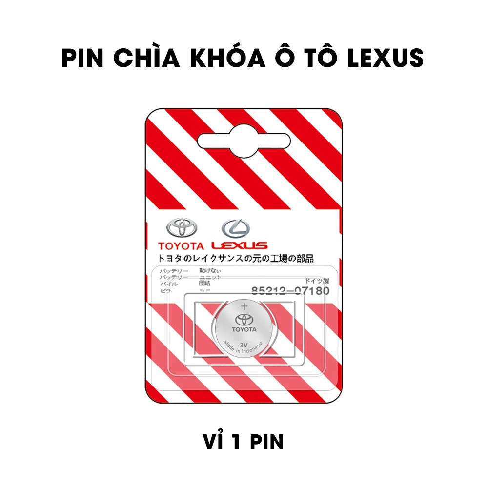 Pin chìa khóa ô tô Lexus LX 570 chính hãng Lexus sản xuất tại Indonesia 3V Panasonic