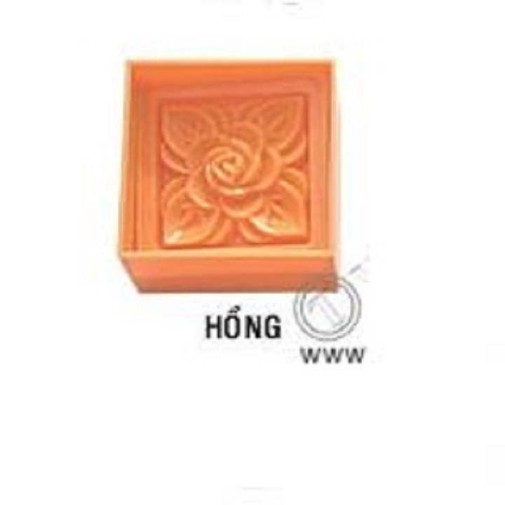 KHUÔN XÔI VUÔNG HOA HỒNG 10CM