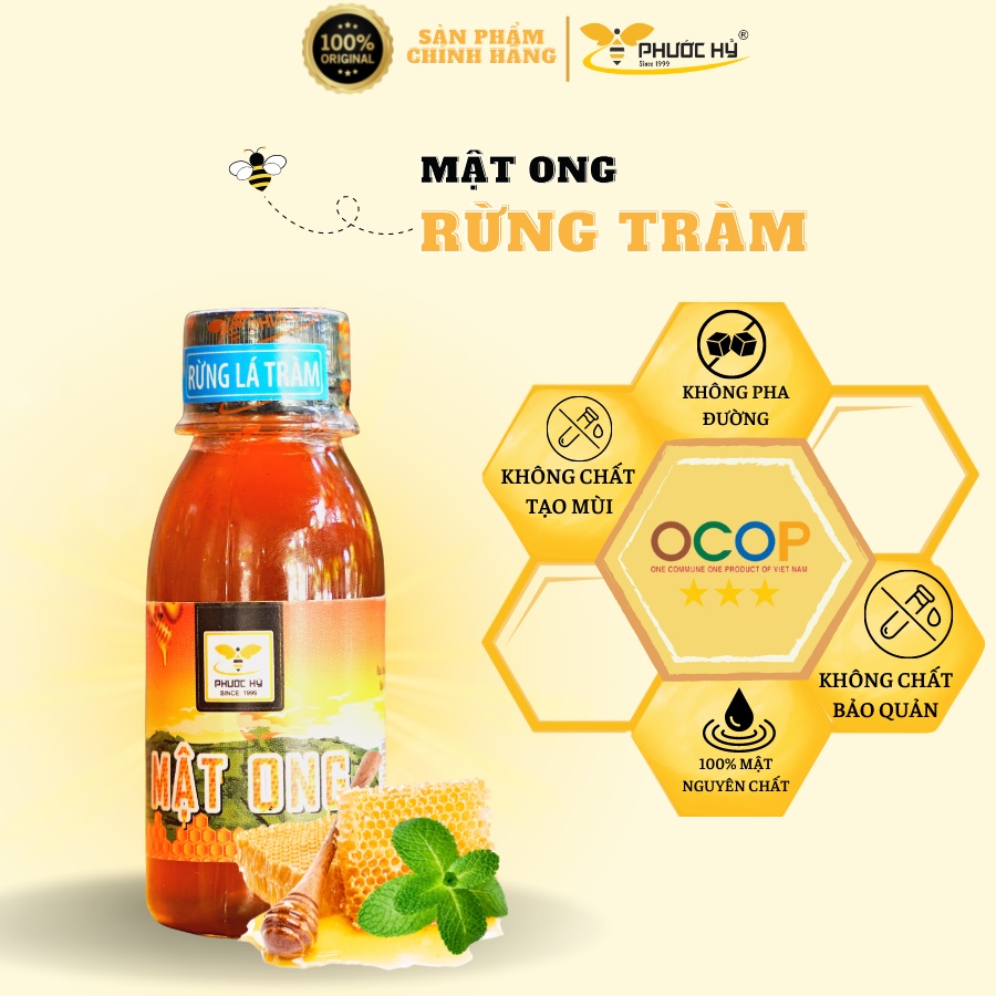 Mật ong hoa rừng Tây Nguyên nguyên chất từ thiên nhiên 100ml